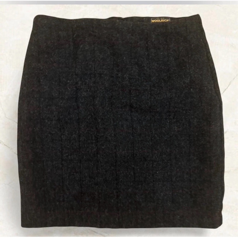 Vintage Preppy Academia Woolrich Wool Blend Skirt 12 Gray Red Plaid Lined 30x19